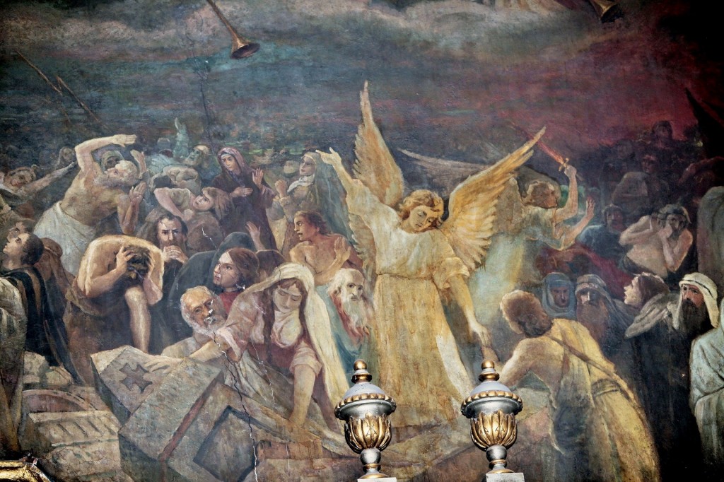 Фрагмент фрески Страшного Суда. Трапезный храм Свято-Троицкой Сергиевой Лавры